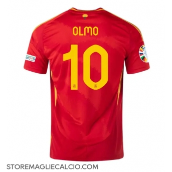 Spagna Dani Olmo #10 Maglia Gara Casa Repliche Europei 2024